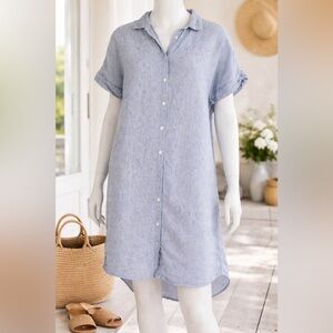 Breezy Linen Button Up Dress